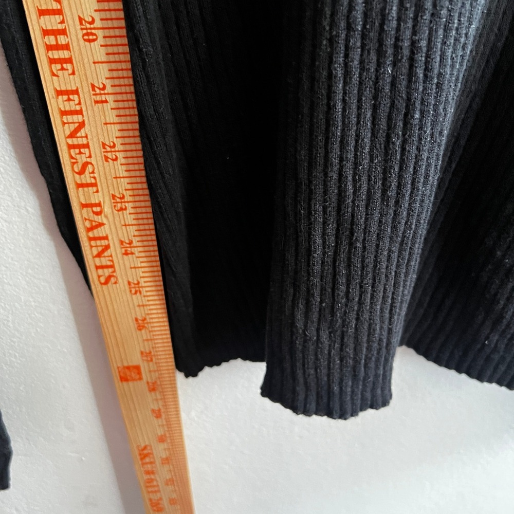 Chaps Ralph Lauren Sweater Womens Large Turtleneck 100% Cotton Pullover Black - Picture 4 of 5